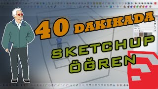 TEK VİDEODA SKETCHUP ÖĞREN VE MODELLEME YAP Temel komutlar ile modelleme yapıyoruz [upl. by Allebasi877]