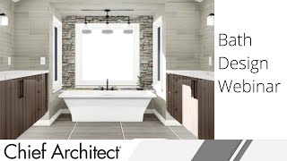 Bathroom Demonstration in Chief Architect X11 [upl. by Kissie]