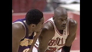 Michael Jordan vs Kobe Bryant 1997  Bulls vs Lakers  December 17 1997 Points Jordan 36 Kobe 33 [upl. by Clement]