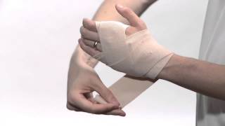 How To Wrap Wrist with ACE™ Brand Elastic Bandages [upl. by Lukey]