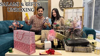 SHADI KI SALAMI amp GIFTS UNBOXING 😍  Itni Ziada Salami Hogai 😱 [upl. by Nereus]