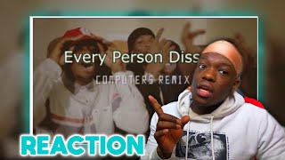 Every Person Dissed In Wooski  Computers Remix REACTION [upl. by Sauls]