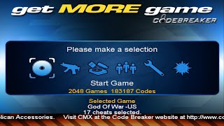 Codebreaker V101 Updated 2048Games PAL amp NTSC Full Tutorial [upl. by Hyrup39]