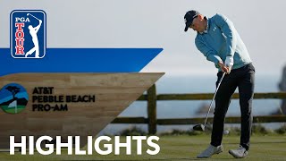 Jordan Spieth shoots 1under 71  Round 3  ATampT Pebble Beach  2021 [upl. by Yretsym]