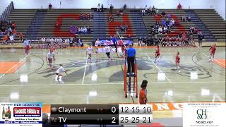 2024 Varsity Volleyball Claymont vs TV [upl. by Lednew]