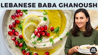 How to Make Baba Ghanoush  Lebanese Eggplant Dip [upl. by Longawa]