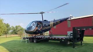 Taking off in a Enstrom Helicopter [upl. by Irelav]