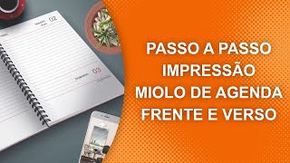 Como Imprimir Miolo de Agenda A5 Frente e Verso em Casa [upl. by Aileon]