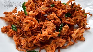 Crispy Onion Pakoda Teatime Snacks Onion Pakora [upl. by Aramenta902]