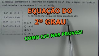 EQUAÇÃO DE 2 GRAU  5 QUESTÕES CONCURSO [upl. by Terti]