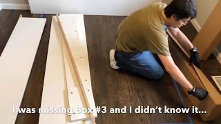 IKEA Nordli Bed with Headboard Assembly Time Lapse [upl. by Lertnek]