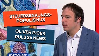 Populistische Steuersenkungen schwächen den Sozialstaat Oliver Picek bei PULS 24 News [upl. by Berlin]