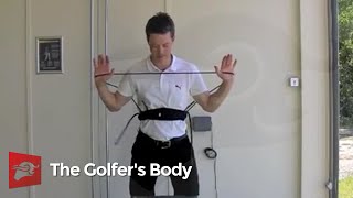 The Golfers Body  Serratus anterior activation [upl. by Ardnohs31]