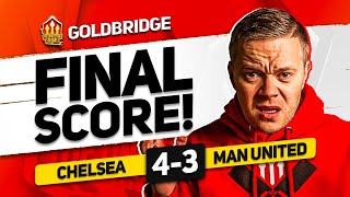 GUTTED CHELSEA 43 MANCHESTER UNITED GOLDBRIDGE Reaction [upl. by Jolenta745]