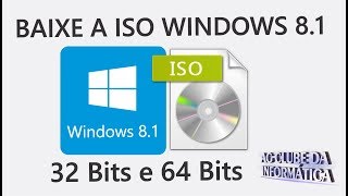 Como Baixar a ISO Windows 81 Pro 32 Bits e 64 Bits Original [upl. by Otto]