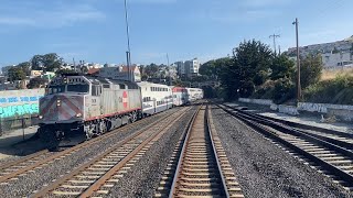 Caltrain Gallery Car 4008 Cab Ride on Train 405 Gilroy to San Francisco [upl. by Eelnyl403]