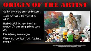 Martin Heidegger quotThe Origin of the Work of Artquot 1 of 13 [upl. by Seldon363]