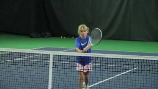 Tennis Tips Two Handed Backhand Volley [upl. by Lombardo]