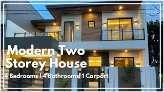 Modern Two Storey House for sale in Angeles City Pampanga • 4 Bedrooms • Ready for Occupancy [upl. by Epner367]