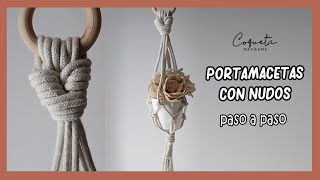 Tutorial porta macetas de macrame paso a paso [upl. by Wickham650]