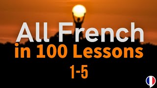 All French in 100 Lessons Learn French Most important French phrases and words Lesson 15 [upl. by Anertal]