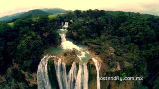 Cascadas El Meco y El Salto desde el aire  DJI Phantom [upl. by Bonner]