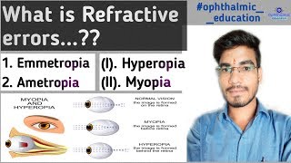 Emmetropia and Ametropia  Refractive errors of eye  MKSharma Ophthalmic Education [upl. by Aicilev]