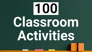 100 Classroom Activities No Prep [upl. by Adda]