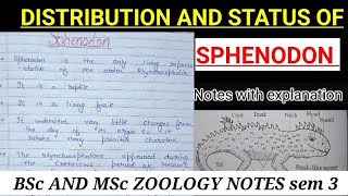 General character distribution habit and habitat affinities of sphenodon notes bsczoology vbu [upl. by Nason]