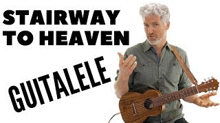 Stairway To Heaven Intro Guitarlele Lesson TAB Led Zeppelin [upl. by Anderea]