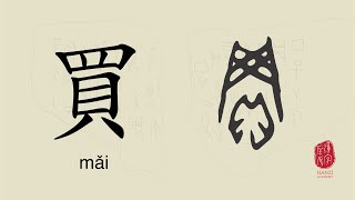 買（mǎi）To buy  The Evolution of Chinese Character [upl. by Keily]