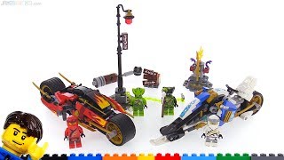 LEGO Ninjago Legacy Kais Blade Cycle amp Zanes Snowmobile review 70667 [upl. by Gem667]