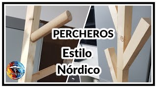 ✅Percheros estilo Nórdico Cómo hacer de manera SENCILLA [upl. by Nixie125]