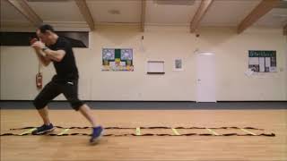 Boxing Footwork Ladder Drill  With Jabbing amp Boxer Shuffle [upl. by Lewin]