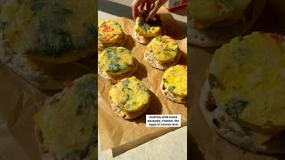 MEAL PREP BREAKFAST SANDWICHES [upl. by Yeroc801]