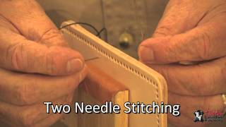 Hand Stitching Leather Techniques [upl. by Eimerej]