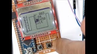 oscilloscope with arduino nano amp lcd 5110 [upl. by Notyarb]