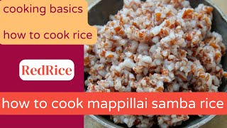 how to cook red rice in pressure cooker mappillai samba sadam [upl. by Anirav]