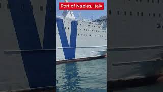 Port of Naples Italy short shorts shortvideo shortvideos viralvideo travel nature [upl. by Faust559]