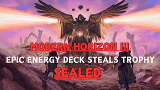 Epic Energy Deck Steals Trophy Modern Horizon III Sealed MTG Arena [upl. by Hsiri312]