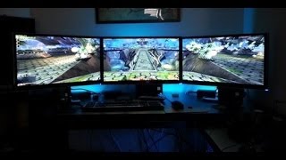 How to Set Up Nvidia Surround With 3 Monitors 5760x1080 Resolution [upl. by Arayc526]