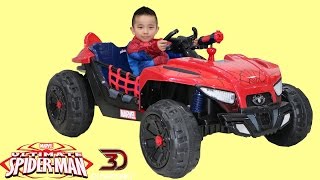 Ultimate Spiderman Battery Powered RideOn Car Dune Buggy Park Playtime Ckn [upl. by Naylor]