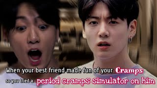 When your best friend made fun of your cramps so you tried a period cramps simulator on him [upl. by Laurice]