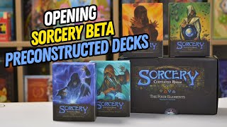 Sorcery  Contested Realms Beta Preconstructed Decks  OPENING [upl. by Elleral312]