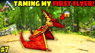 Taming my first flyer 😱 Ark survival evolved gameplay  in Hindi part 7 [upl. by Chainey110]