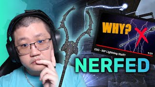 Lightning Staff Nerf Is WORSE than I Thought  The Elder Scrolls Online  Update 39 PTS [upl. by Wolbrom]