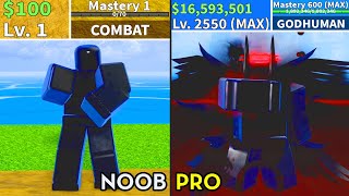 Noob to Pro Full Body Haki Every Fighting Style Lvl 1 to Max Lvl Full Ghoul v4 Awakening [upl. by Karli150]