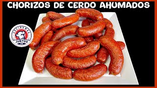 Como hacer chorizos de cerdo ahumados [upl. by Fesoy]