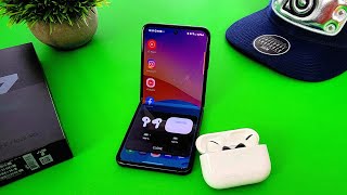 How To Connect Apple Airpods Pro To Galaxy Z Flip 3 [upl. by Gussi]