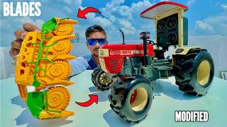 RC Swaraj Tractor Upgrade With Harvester Machine  Chatpat toy TV [upl. by Adnorehs]